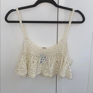 NWT Free People Crochet Crop Top